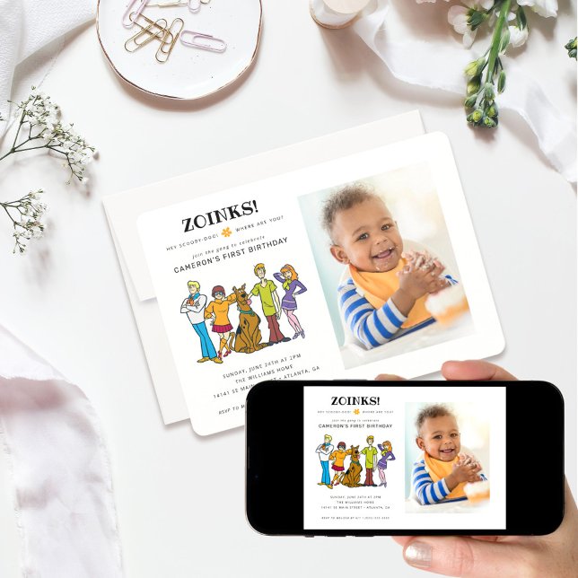 Convite Scooby-Doo e Gang Groovy Birthday - Foto (Criador carregado)