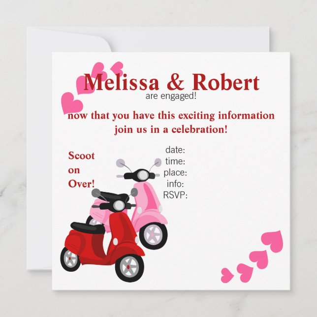 Convite Scooter para dois! (Frente)