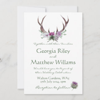 Convite Scottish Tweed Invitation