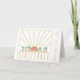 Convite Scottsdale Bachelorette Invite with Itinerary