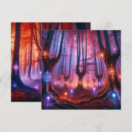 Convite Scrapbook da Floresta Whimsigol Automática Imprimí