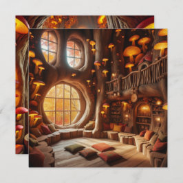 Convite Scrapbook de Árvore Hollow de outono Imprimível