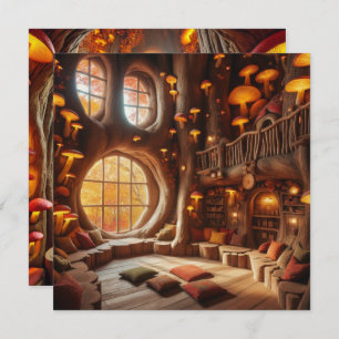 Convite Scrapbook de Árvore Hollow de outono Imprimível