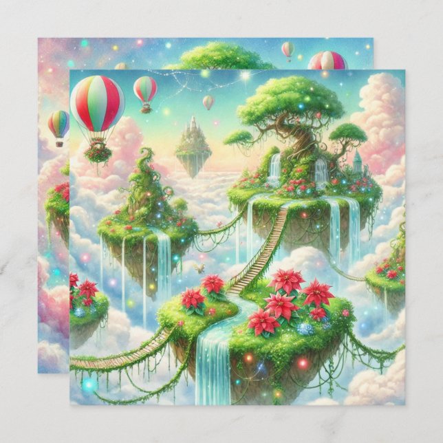 Convite Scrapbook Imprimível para Ilhas Whimísicas e Poins (Frente/Verso)