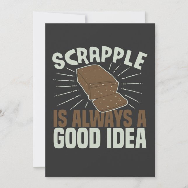 Convite Scrapple é sempre uma boa ideia (Frente)