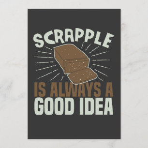 Convite Scrapple é sempre uma boa ideia