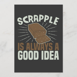 Convite Scrapple é sempre uma boa ideia