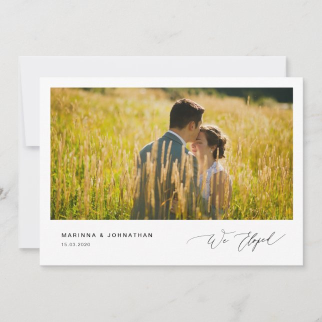 Convite Script Black Romântico,, Casamento às Escuras (Frente)