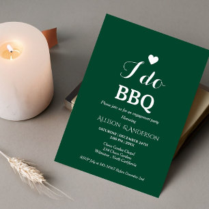 Convite Script branco moderno eu faço festa de noivado de