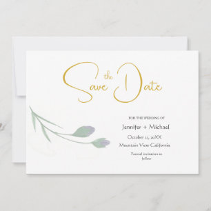Convite Script de Caligrafia Simples Moderno de Casamento
