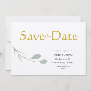 Convite Script de Caligrafia Simples Moderno de Casamento