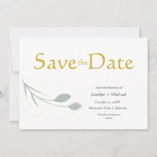 Convite Script de Caligrafia Simples Moderno de Casamento