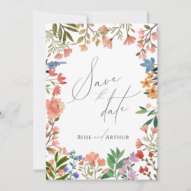 Convite Script de Flor Silvestre Salve a Data (Frente)