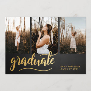 Convite Script de Formando Russo do Quadro de Chalkboard  