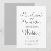 Script de Letreiro Cinza Simples Casamento