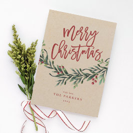 Convite Script de ramificação de natal alegre sem feriado 