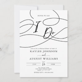 Convite Script De rico Antes De Dizermos "Eu Faço" Janto D