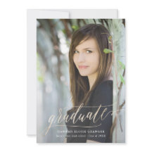 Script Dourado de Formando Gilded na Graduação de 