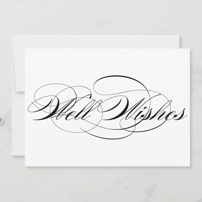 Convite Script Elegante Negro Bem Deseja Sinal De Casament (Frente)