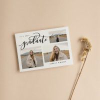 Script Graduation Simple 3 Photo Collage Party