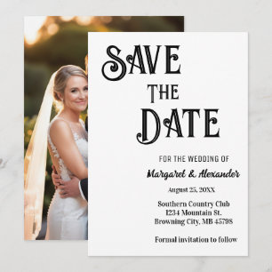 Convite Script Mínimo Elegante Salvar O Casamento De Data