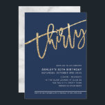 Convite SCRIPT MODERN 30 festa de aniversário - brilho dou<br><div class="desc">por kat massard >> https://linktr.ee/simplysweetpaperie <<<< Uma tendência, design de convite à mão para o seu ANIVERSÁRIO DE 30 ANOS - Tenho a maioria das idades disponíveis na DICA da loja: 1. Para alterar/mover gráficos e fontes e adicionar mais texto - pressione o botão "personalizar". - - - - -...</div>