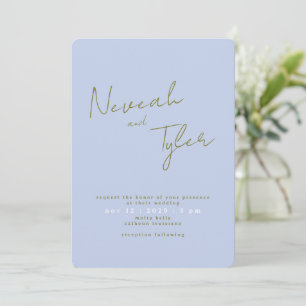 Convite Script Moderno e Casamento da Pomba