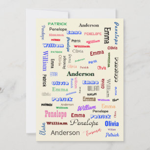 Convite Script Personalizado de Diversão de Nuvem do Word