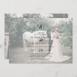 Convite Script Vintage | Casamento de Fotografias Horizont