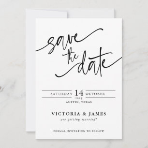 Convite Script Wedding Salvar a Data
