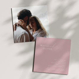 Convite Script Whimsical | Casamento quadrado de fotos Ros