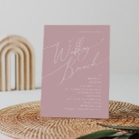 Script Whimsical | Dusty Rosa Wedch Brunch