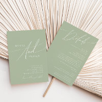 Script Whimsical | Sage Green All In One Wedding