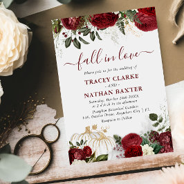 Convite 'Se Apaixone' Abóbora Floral Botânica Casamento