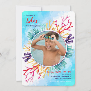 Convite Sea Coral Photo