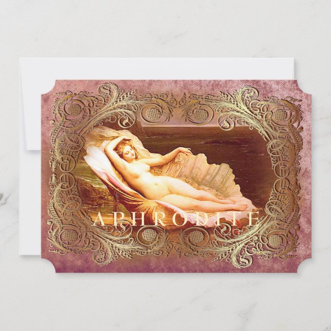 Convite Sea Shell - Ocean Beach Shells (Frente)