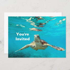 Convite Sea Turtle Birday