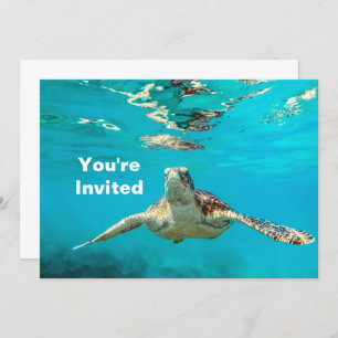 Convite Sea Turtle Birday