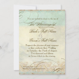 Convite Sea Turtle Modern Coaster Ocean Beach Swirls Estil