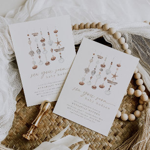 Convite Sea You Logo Chá de fraldas