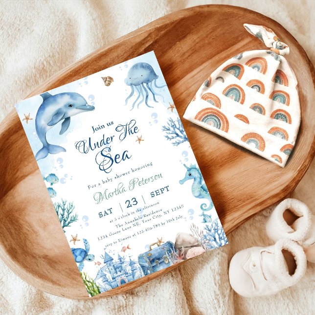 Convite Sea You Soon Seashell Baby Shower (Criador carregado)