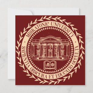 Convite Seal da Universidade Miskatonic