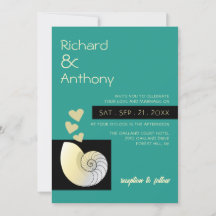 Seashell and Hearts, Beach Wedding