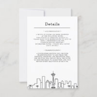 Seattle Wedding | Detalhes do convidado