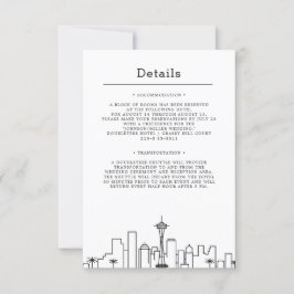 Convite Seattle Wedding | Detalhes do convidado