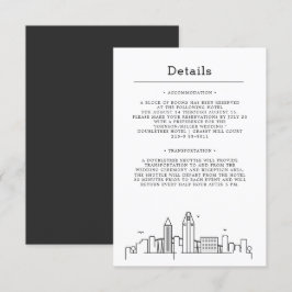 Convite Seattle Wedding | Detalhes do convidado
