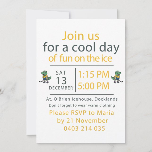 Convite Sebastian Birthday 7th  (Verso)