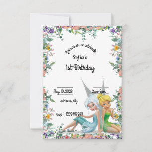 Convite segredo do primeiro aniversario das asas