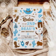 Segunda Festa de aniversário Rodeo Cowboy Selvagem