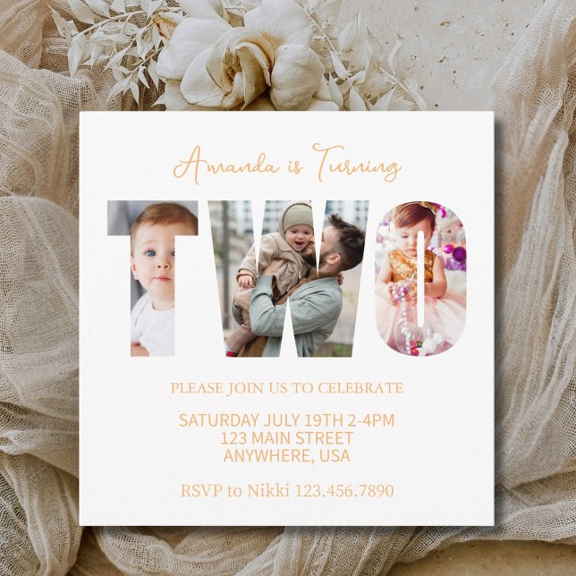 Convite segundo 2ª Festa de aniversário Favoritos Para Men (Criador carregado)